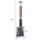 Wood Burning Sauna Heater and Chimney Kit | Equivalent to 9-15 kW Electric Heater | Large Stone Capacity