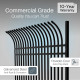 Commercial Grade 8-Panel Steel Fence Kit – Athens – 8x6 ft. Each