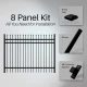 Commercial Grade Steel Fence Kit – Brussels Style – 8 Panels (8x6 ft.)