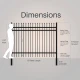 Commercial Grade Steel Fence Kit – Brussels Style – 8 Panels (8x6 ft.)