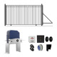 Automated Steel Sliding Driveway Gate and Gate Opener Complete Kit – MADRID Style – 12 x 6 Feet