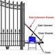 Automated Steel Sliding Driveway Gate and Gate Opener Complete Kit – MUNICH Style – 12 x 6 Feet