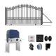Automated Steel Sliding Driveway Gate and Gate Opener Complete Kit – LONDON Style – 14 x 6 Feet