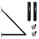 Automated Steel Sliding Driveway Gate and Gate Opener Complete Kit – DUBLIN Style – 16 x 6 Feet