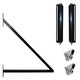 Automated Steel Sliding Driveway Gate and Gate Opener Complete Kit – PRAGUE Style – 18 x 6 Feet