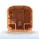 Arnica Rustic Cedar Square Sauna – 6 Person
