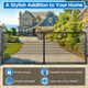 Steel Dual Swing Driveway Gate - Barcelona Style - 14 x 6 Feet
