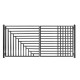 Steel Dual Swing Driveway Gate - Kyiv Style - 16 x 6 Feet