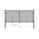 Steel Dual Swing Driveway Gate - Florence Style - 14 x 6 Feet