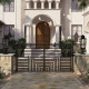 Steel Dual Swing Driveway Gate - Florence Style - 14 x 6 Feet