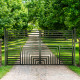 Steel Dual Swing Driveway Gate - Florence Style - 14 x 6 Feet