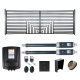 Automated Steel Dual Swing Driveway Gate and Gate Opener Complete Kit – Florence Style – 18 x 6 Feet