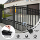 Automated Steel Dual Swing Driveway Gate and Gate Opener Complete Kit – Sofia Style – 18 x 6 Feet