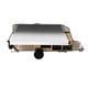 Retractable RV/Patio Awning - 12 x 8 Feet - Black Frame - Black Fade Fabric