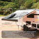 Retractable RV/Patio Awning - 12 x 8 Feet - Black Frame - Black Fade Fabric