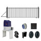 Automated Steel Sliding Driveway Gate and Gate Opener Complete Kit – MADRID Style – 20 x 6 Feet