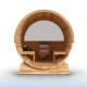 Liatris Red Cedar Barrel Sauna with Panoramic Window - 6-8 Person