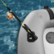 Inflatable Fishing Boat – Aluminum Floor – Light and Dark Gray  – 8'5" + FREE GIFTS INCLUDED!