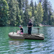 Inflatable Fishing Boat – Aluminum Floor – Light and Dark Gray  – 8'5" + FREE GIFTS INCLUDED!