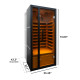 Oasis Hemlock Infrared Sauna  - 1 Person