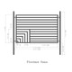4-Panel Fence Kit – FLORENCE Style – 8x5 ft.