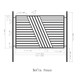 4-Panel Fence Kit – SOFIA Style – 8x5 ft. Each