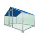 Metal DIY Walk-in Chicken Coop or Chicken Run with Purple Waterproof Cover 6.5 x 10 Feet