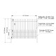 Commercial Grade 8-Panel Galvanized Steel Fence Kit - Riga – 8x6 ft. (each)