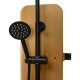 Meridian Rinse Outdoor Wall Shower – Matte Black Finish