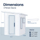 Selenia Outdoor Sauna – 4 Person