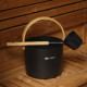 Sauna Accessory Kit: Bucket with Ladle, Sand Timer & Thermometer/Hygrometer