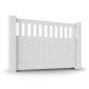 6’ x 4’ Vinyl Semi-Private Fence – White - Denver Series