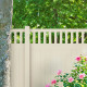 6’ x 6’ Vinyl Semi-Private Fence – Sand - Denver Series