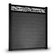 6’ x 6’ Composite Semi-Private Fence – Charcoal Gray - Charlotte Series