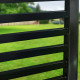 Steel Dual Swing Driveway Gate with Pedestrian Gate – Kyiv Style - 12 ft.