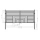 Steel Dual Swing Driveway Gate with Pedestrian Gate – Florence Style - 14 ft.