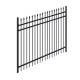 Commercial Grade Steel Fence Kit – Tokyo Style – 4 Panels (8x6 ft.) for Flat and Sloped Installation