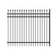Commercial Grade Steel Fence Kit – Tokyo Style – 4 Panels (8x6 ft.) for Flat and Sloped Installation