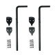 Outdoor Gate Drop Rod Lock – 12”H - Set of 2