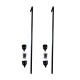 Outdoor Gate Drop Rod Lock – 24”H - Set of 2