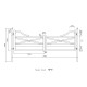 Texas Farm Style Driveway Gate – Dual Swing – 16’ x 5’
