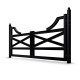 Texas Farm Style Driveway Gate – Dual Swing – 16’ x 5’