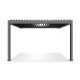 12x13 ft. Powered Aluminum Wall-Mounted Pergola with LED Lights - Galaxy Collection