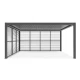 Aluminum Pergola Privacy Wall – 16’