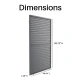 Aluminum Pergola Privacy Wall – 16’