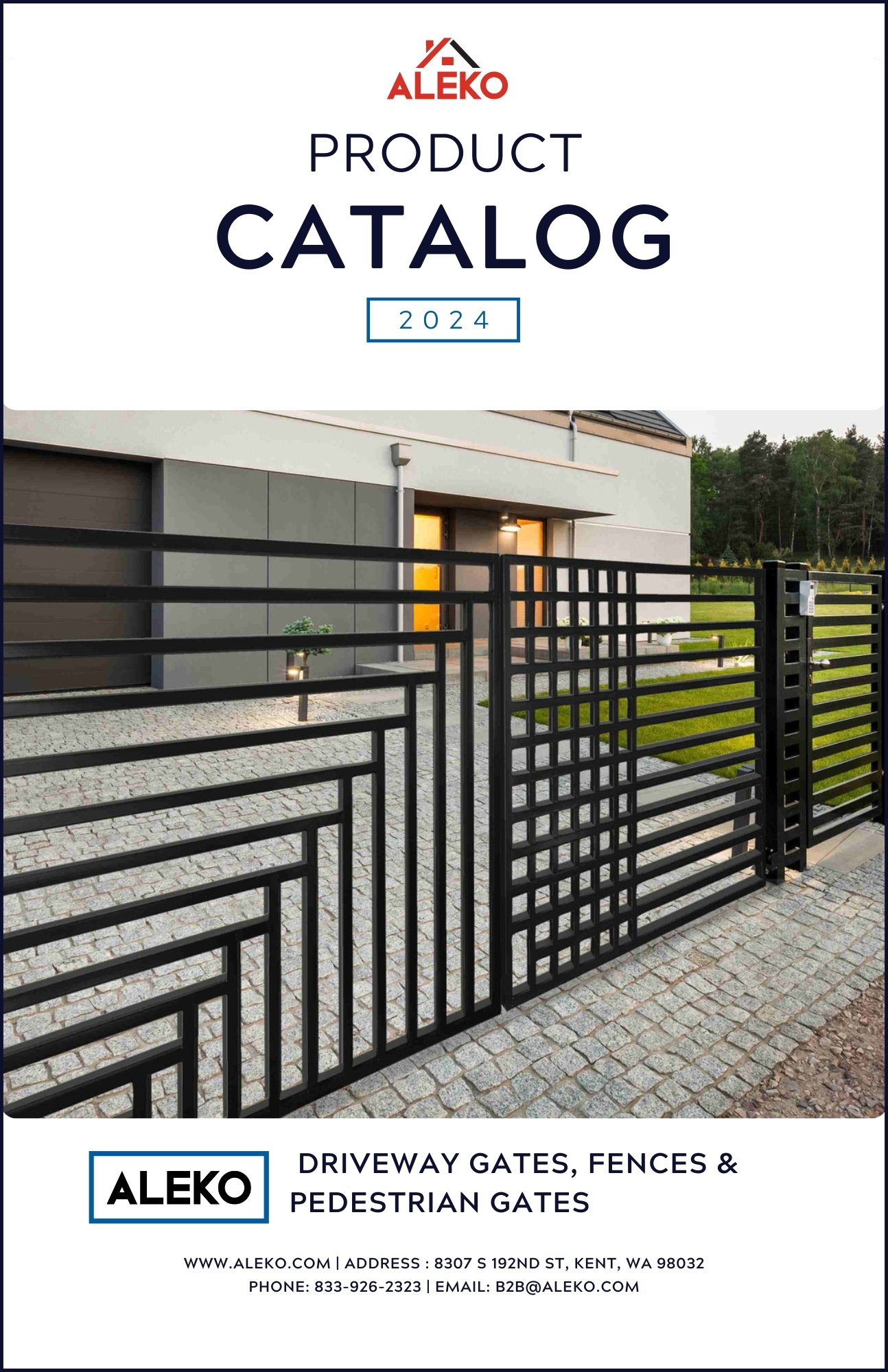 2024 gates and fencing product catalog ALEKO