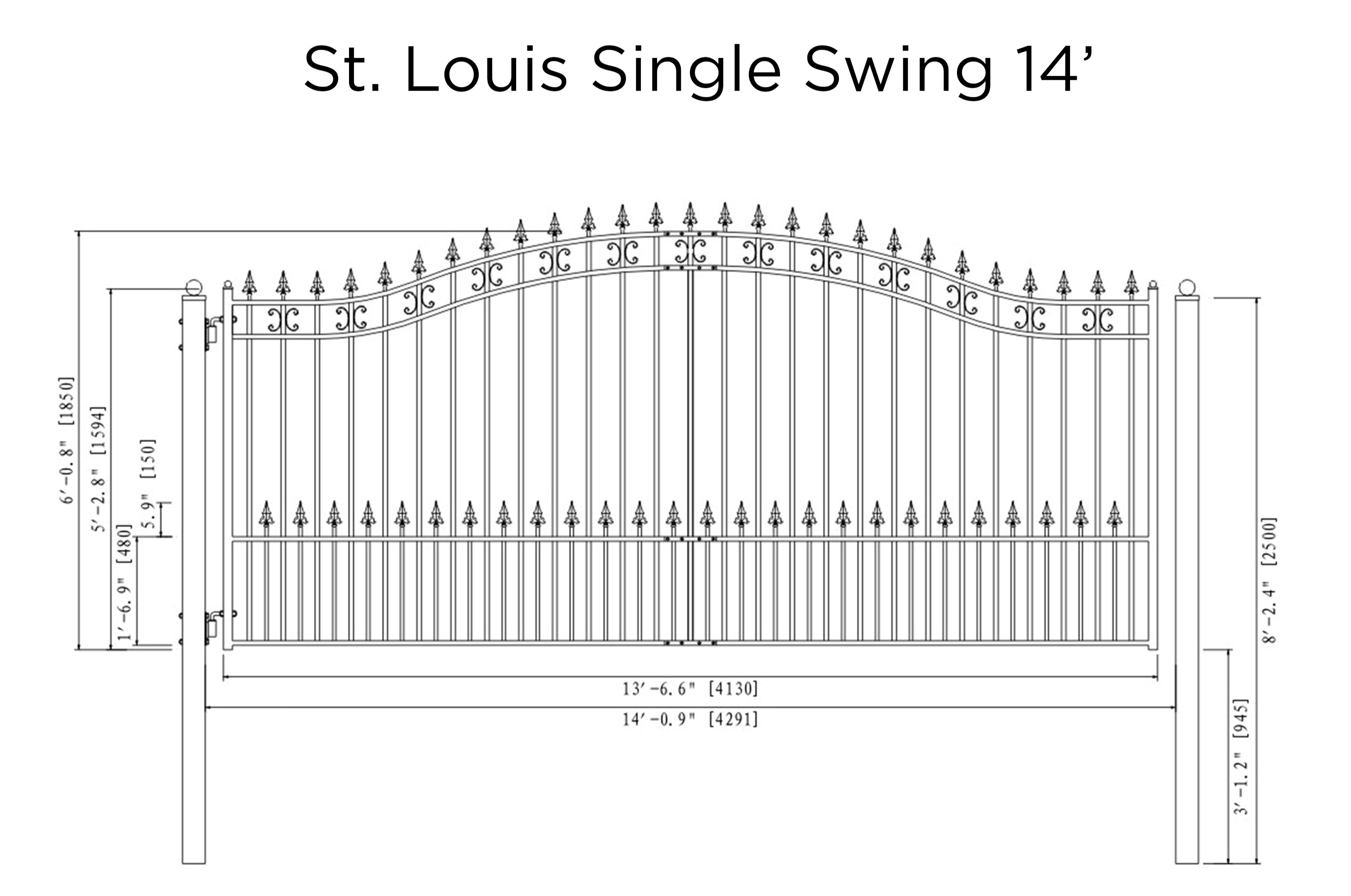 St. Louis Style Swing Gate