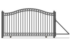 single-swing-driveway-gates