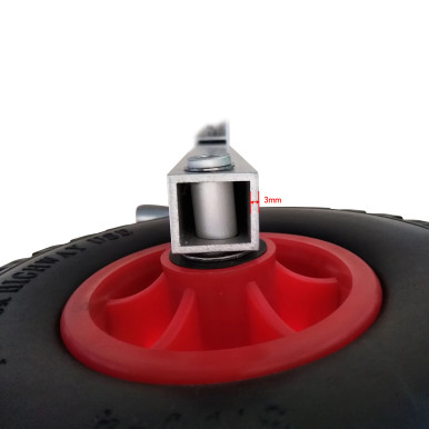 Pair of Heavy Duty Aluminum Alloy Wheels for Inflatable Boats