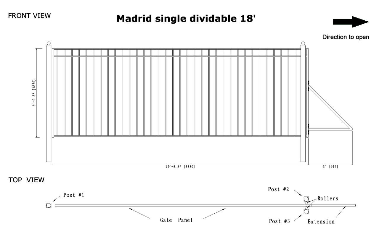 Madrid Gate Assembly